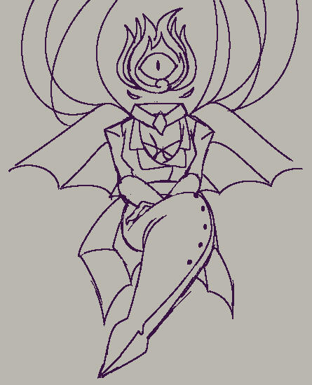 Digital fullbody sketch example. Aliased lines. ~$30.