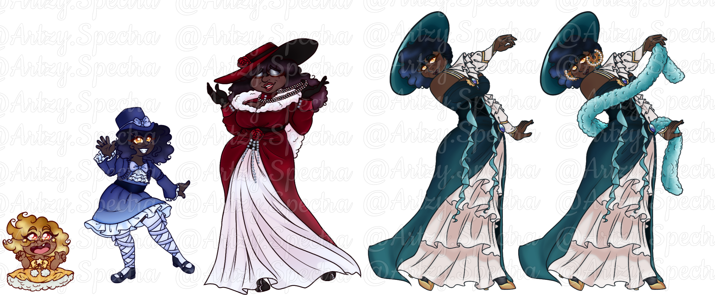 Characters pictured belong to @leanymagician.