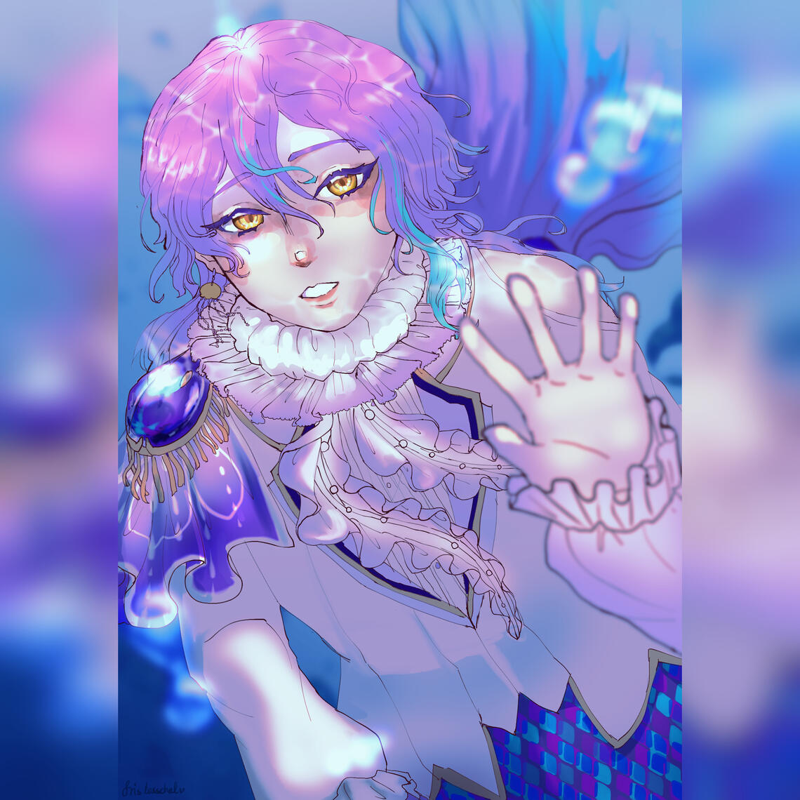 Print finished April 2024 for frislasschal to sell at a convention.